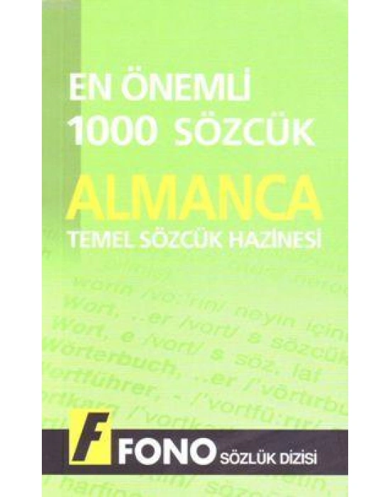 Temel Sözcük Hazinesi| Almanca En Önemli 1000 Sözcük